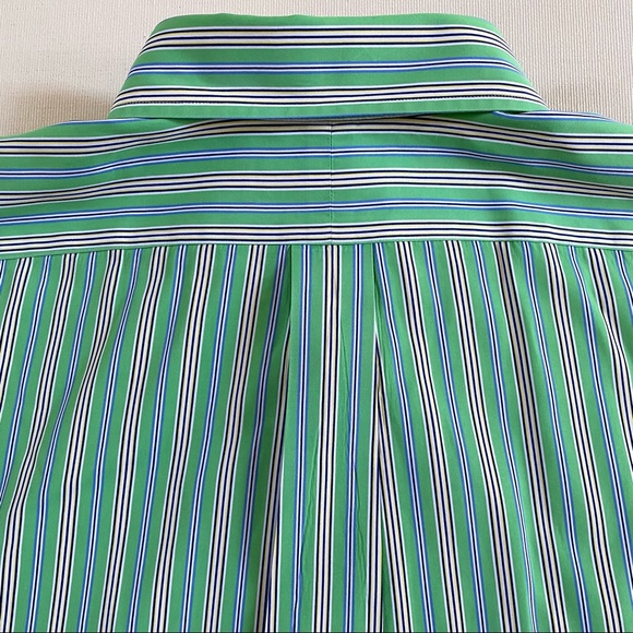 RALPH LAUREN Classic Fit 100% Cotton Stripe Men’s Shirt, Size XL - Picture 12 of 14